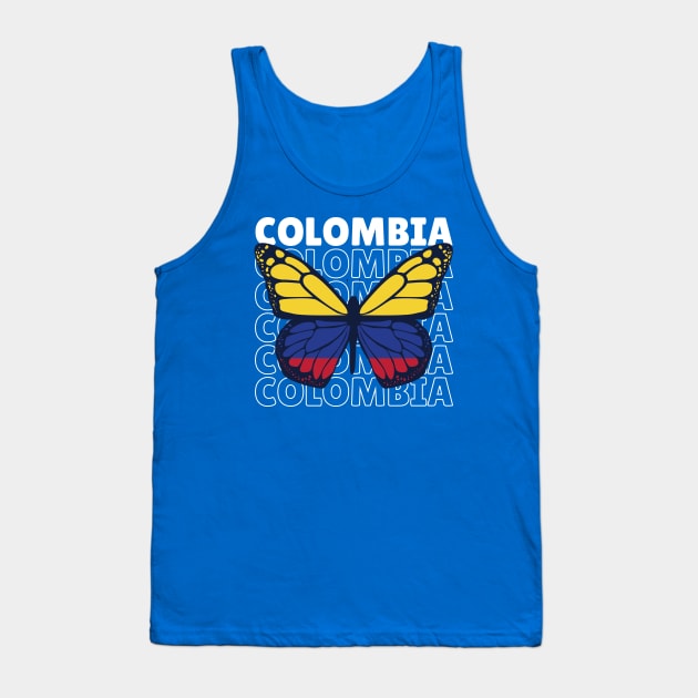 I Love Colombia // Colombian Flag // Colombia Pride Tank Top by SLAG_Creative
